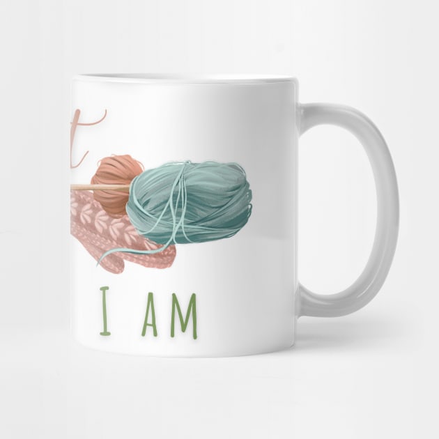 I Knit, Therefore I am by Tee's Tees